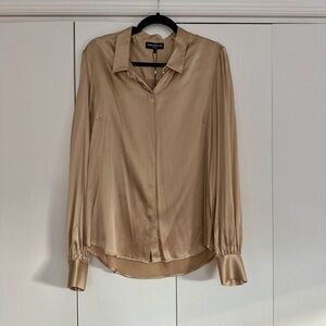 Generation Love Champagne Silk Blouse